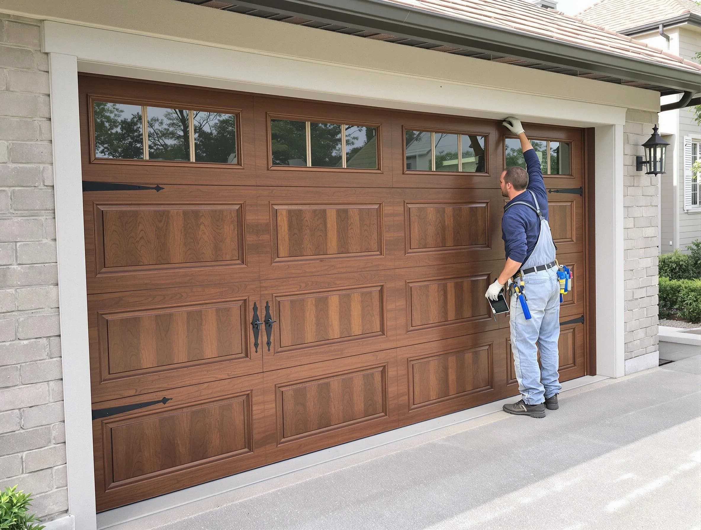 Custom garage door showcase by Millburn Garage Door Repair in Millburn