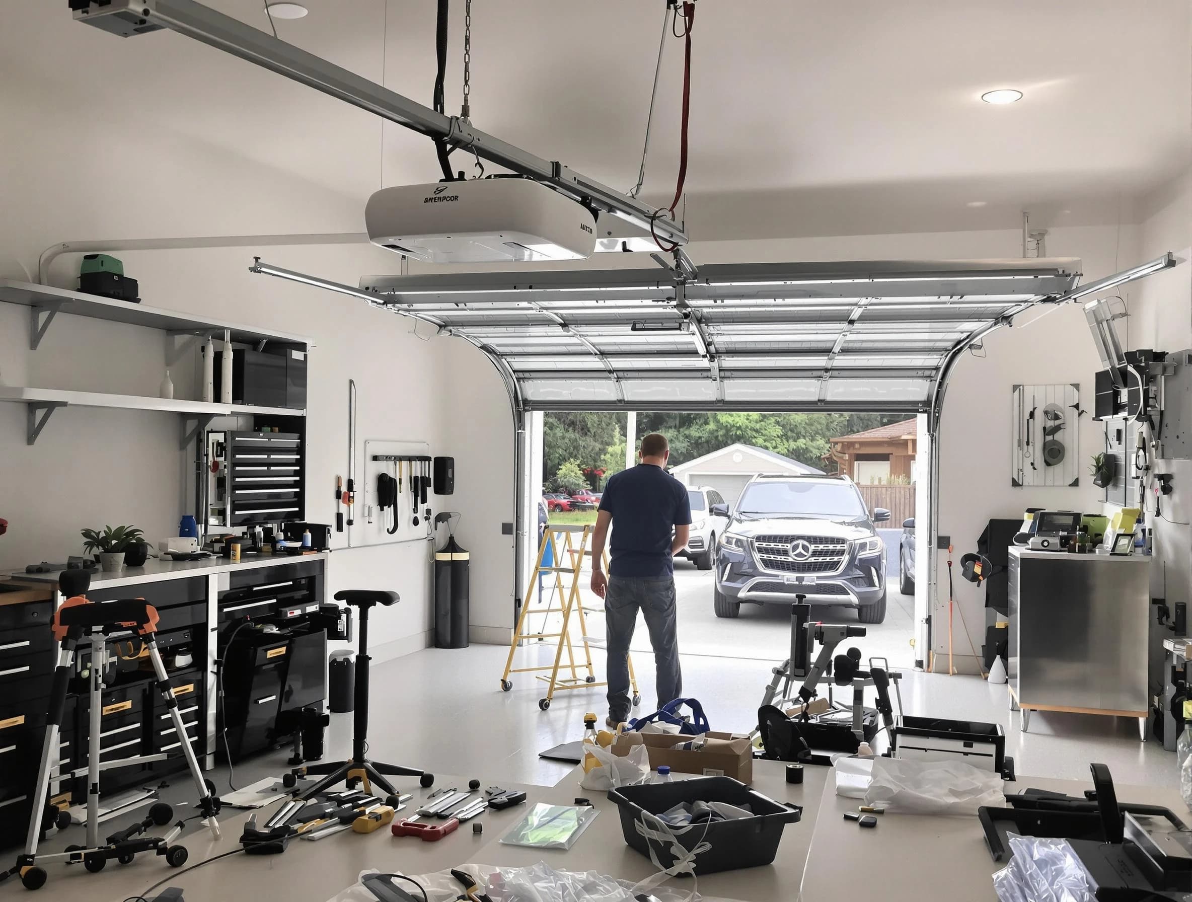 Garage door opener installation by Millburn Garage Door Repair in Millburn