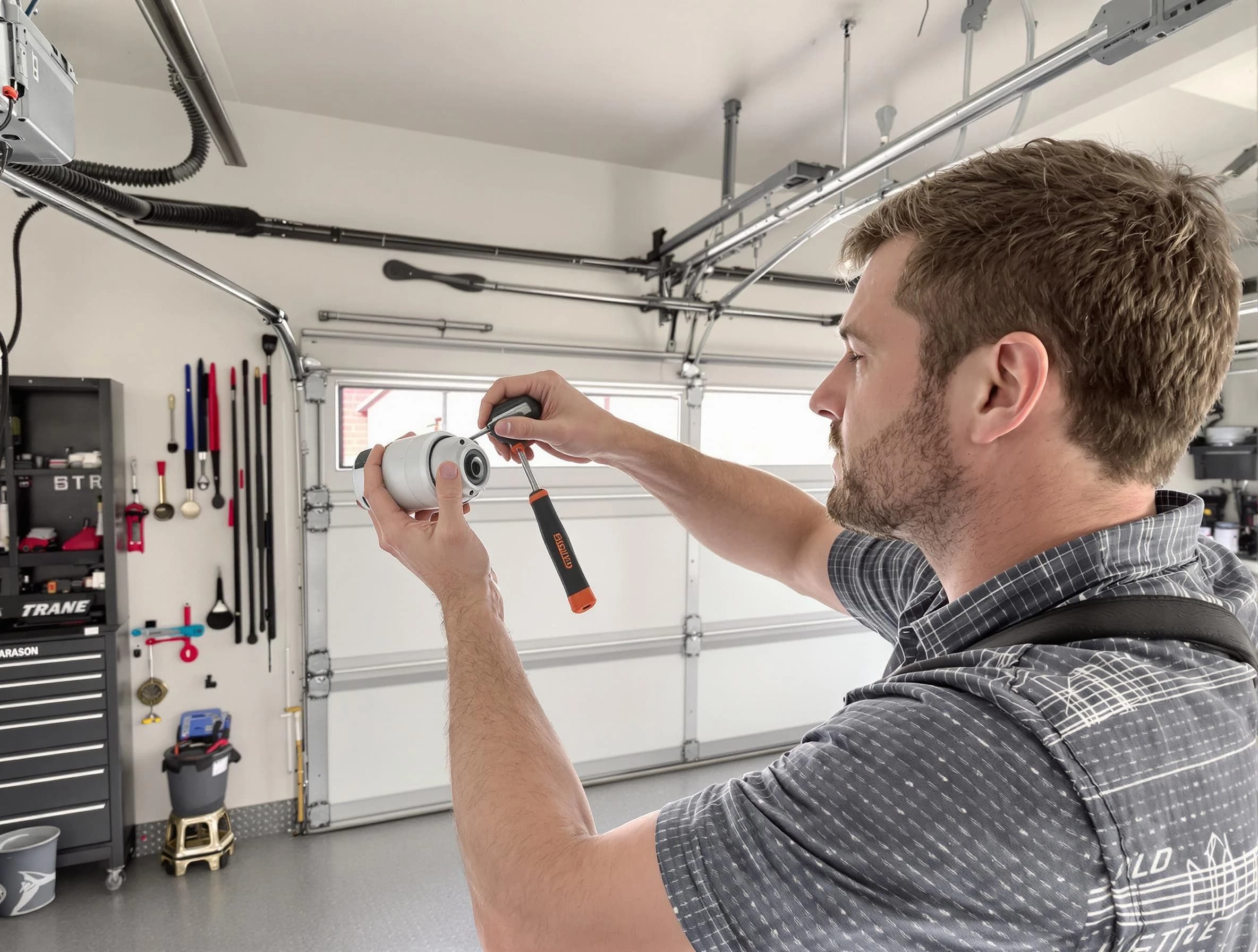 Garage door opener repair service by Millburn Garage Door Repair in Millburn