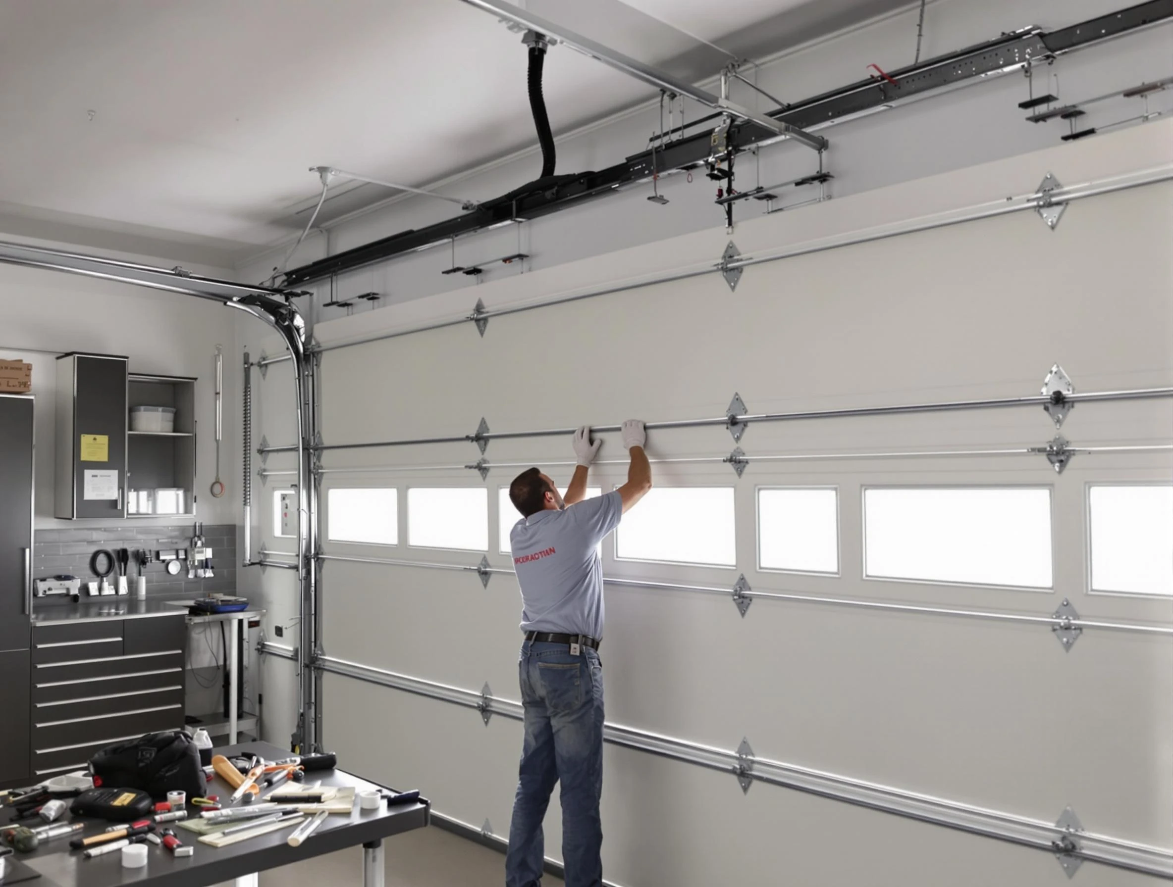 Garage Door Track Repair in Millburn
