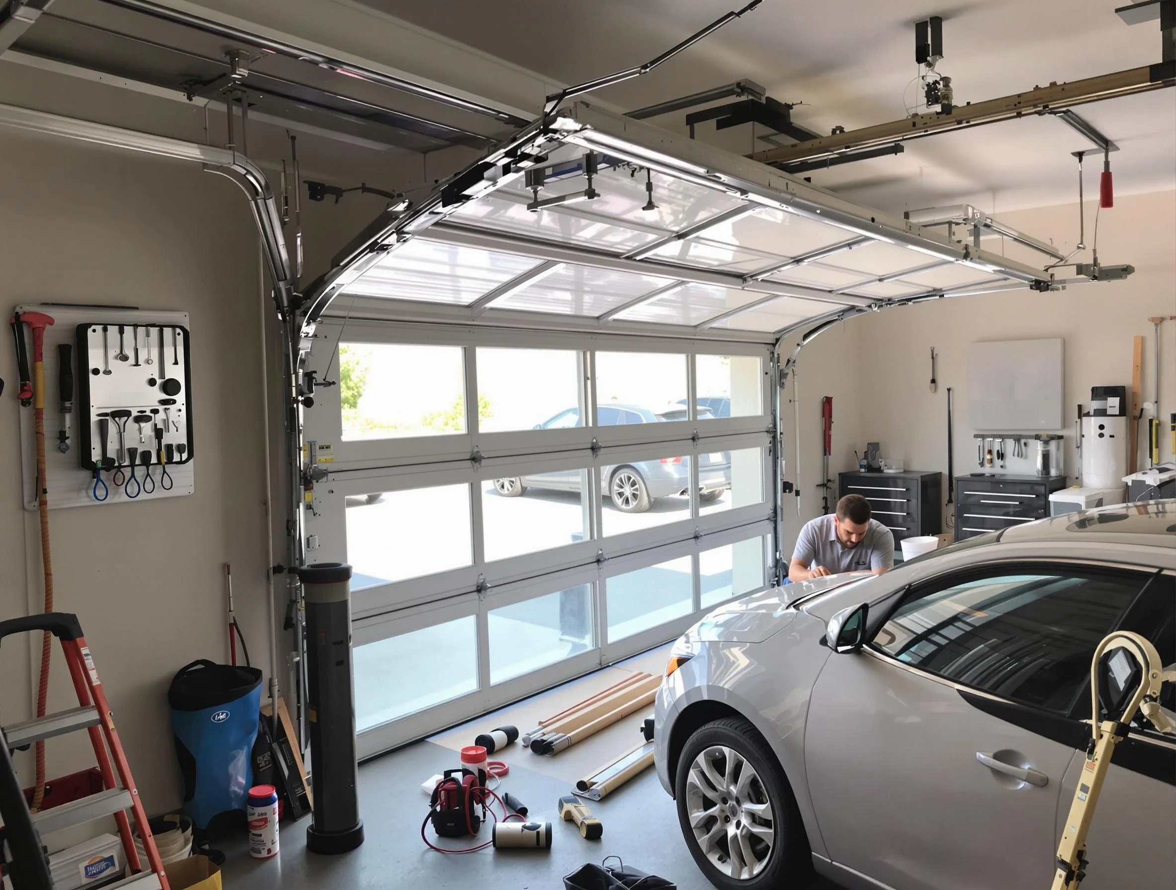 Garage door noise reduction service by Millburn Garage Door Repair in Millburn