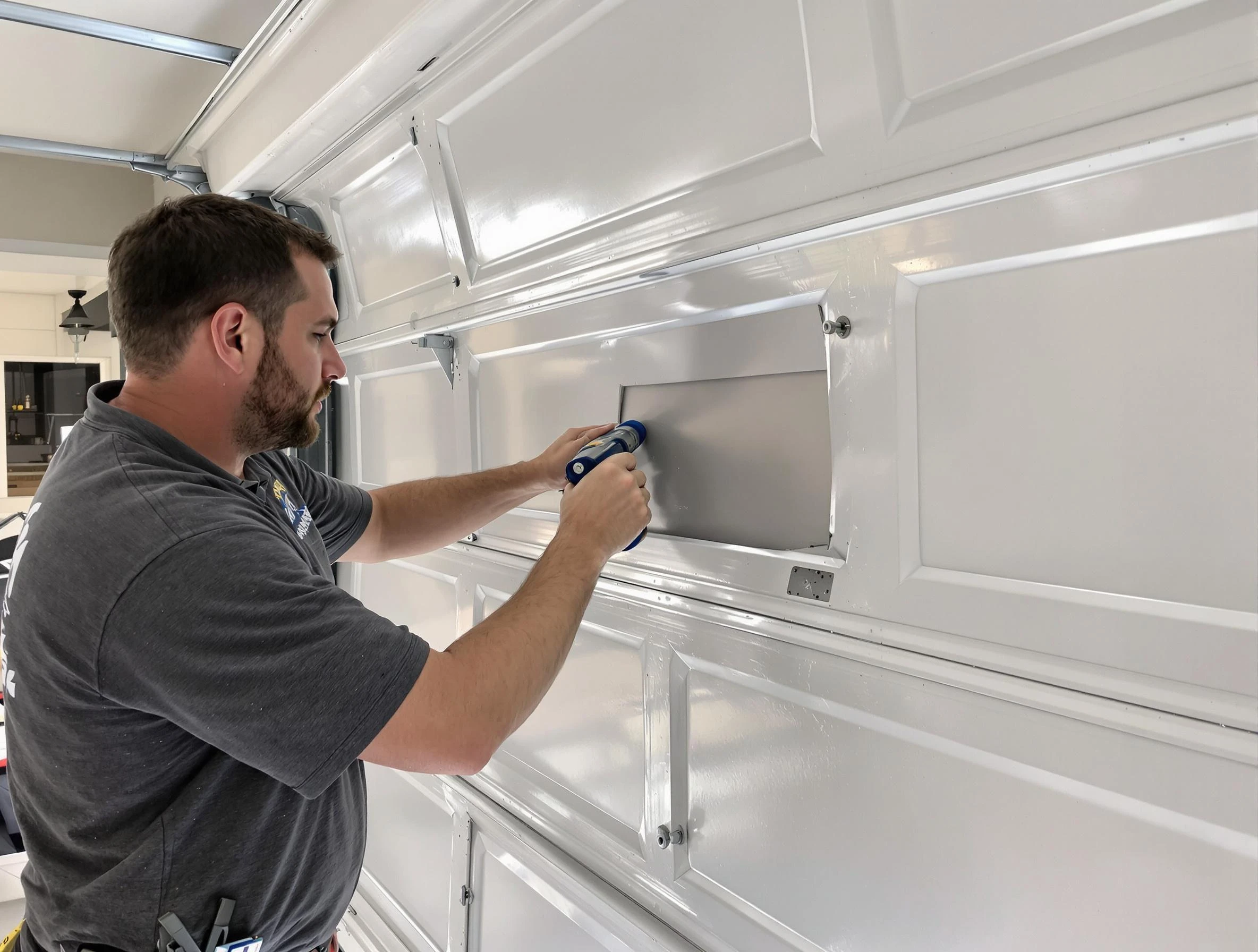Garage door panel repair by Millburn Garage Door Repair in Millburn